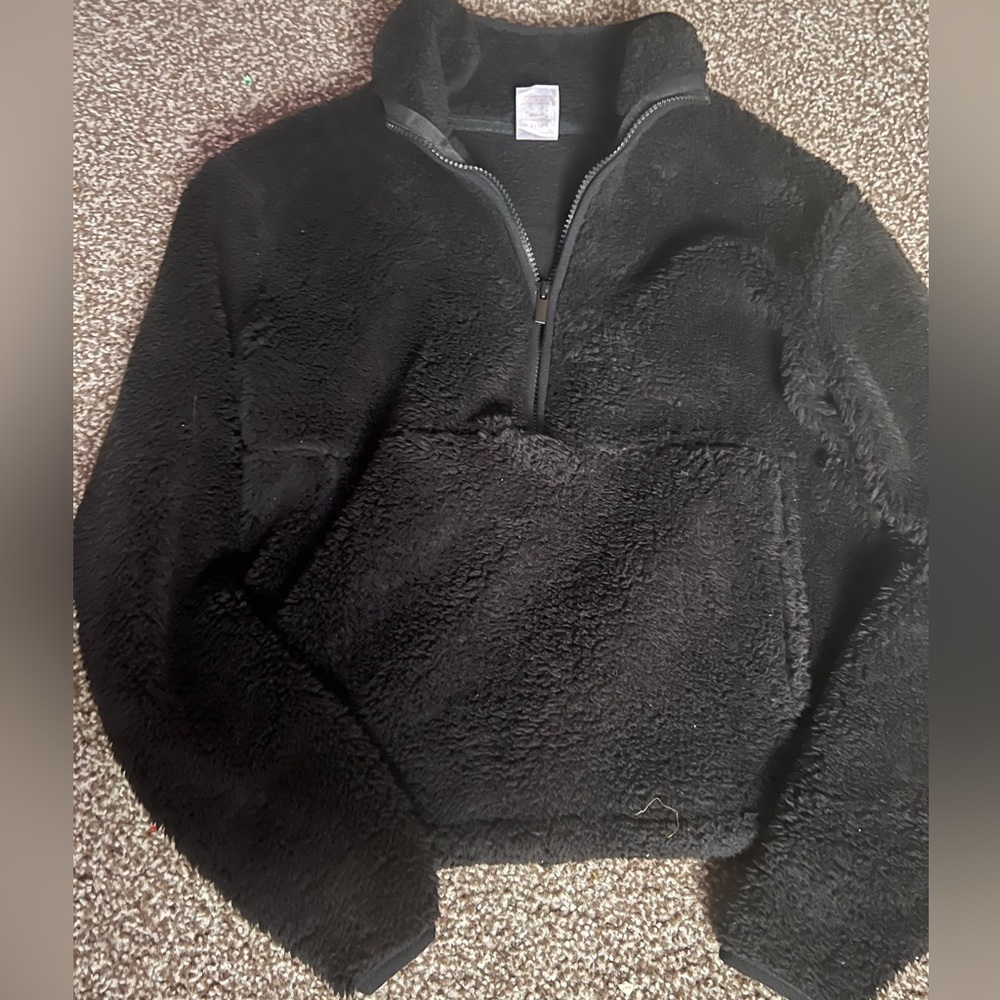 Black fur jacket